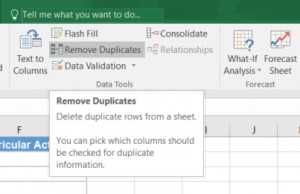 remove duplicate rows in excel 2011 for mac
